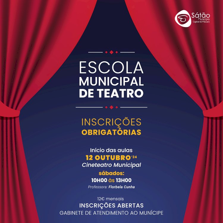 Escola Municipal de Teatro de Sátão com inscrições abertas