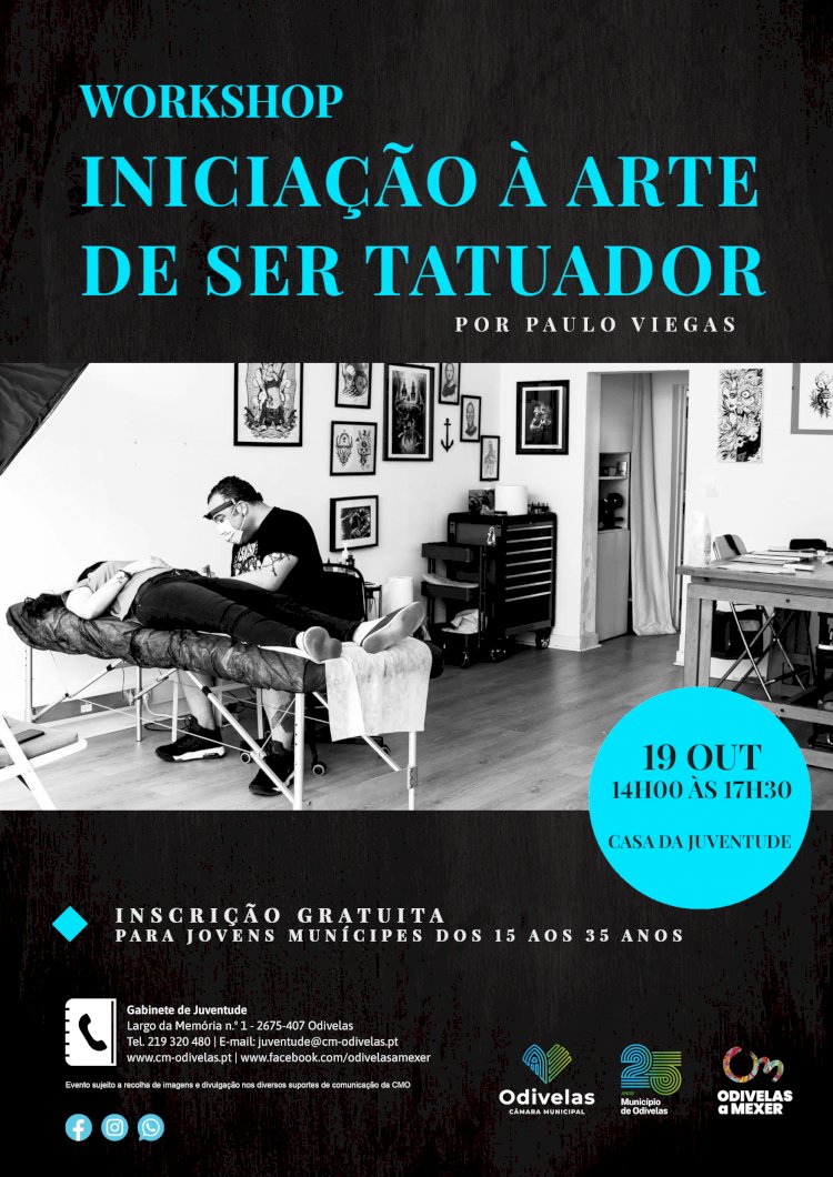 Workshop «Iniciação à Arte de Ser Tatuador» - Inscrições abertas