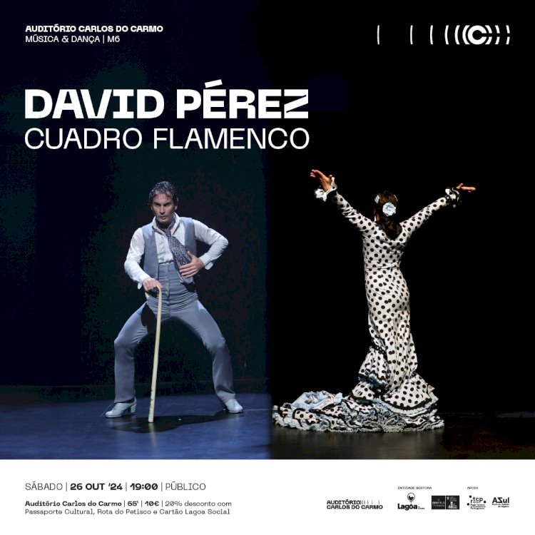 Espectáculo de Flamenco | DAVID PÉREZ: Cuadro Flamenco |  Auditório Carlos do Carmo | Lagoa