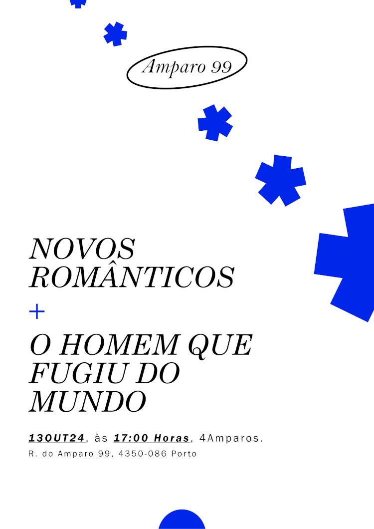 Novos Românticos e O Homem que Fugiu do Mundo em concerto no Porto