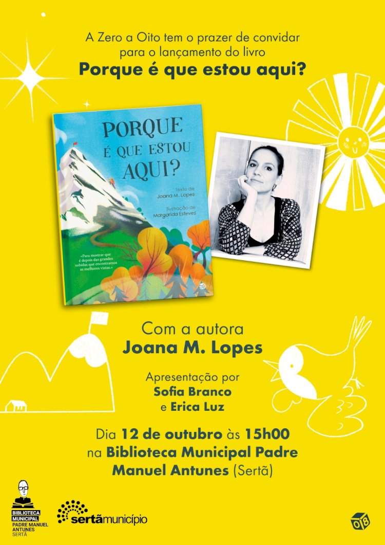 Joana M. Lopes apresenta novo livro na Biblioteca Municipal da Sertã - 12 de Outubro