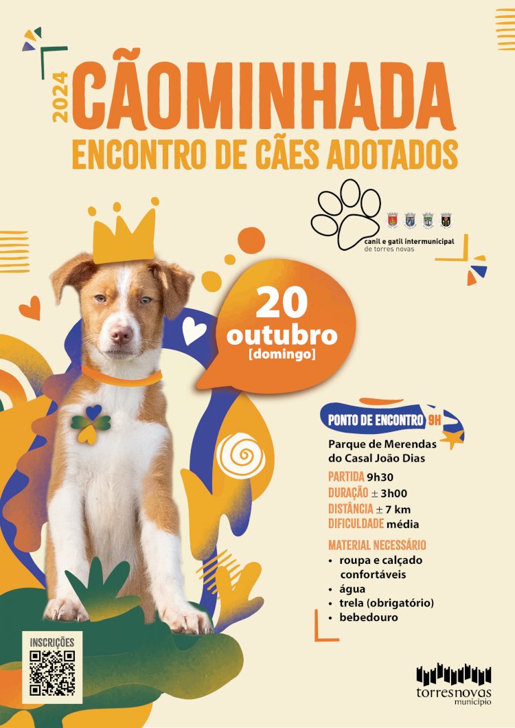 Canil promove encontro de cães adotados e cãominhada