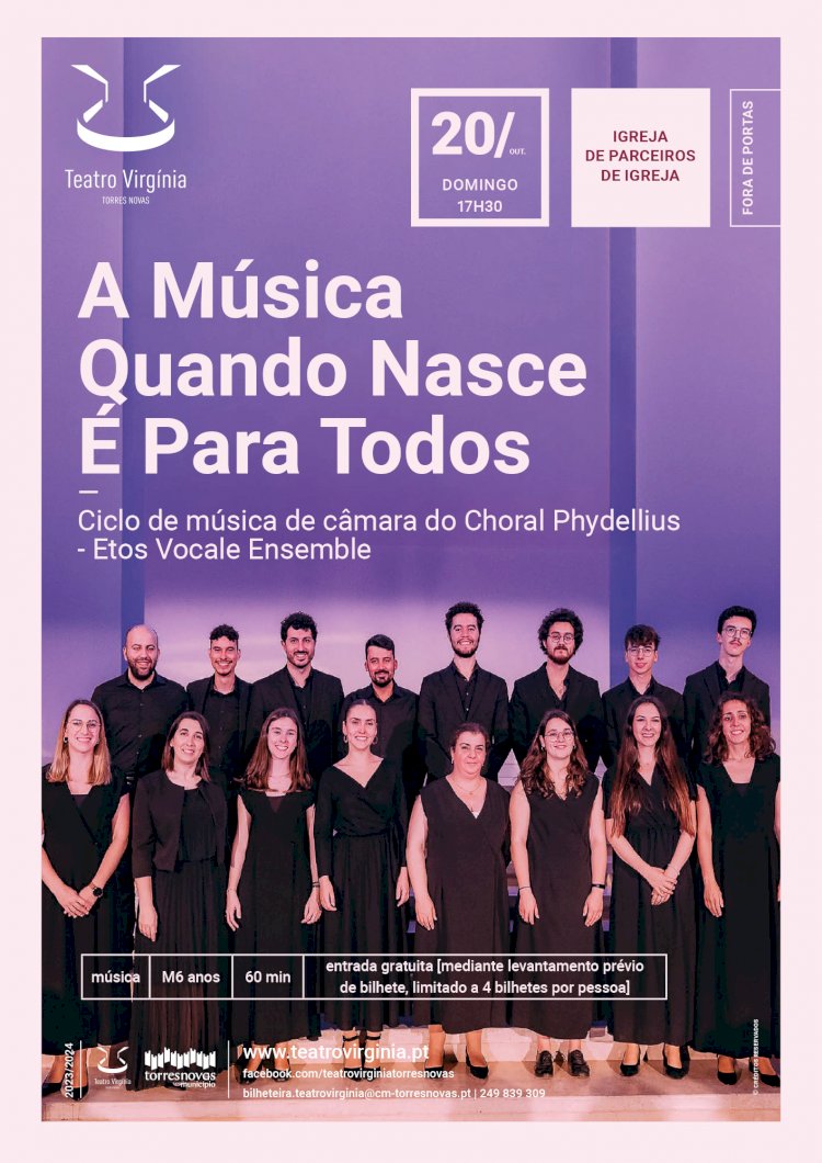 Teatro Virgínia leva música a Parceiros de Igreja e Pedrógão