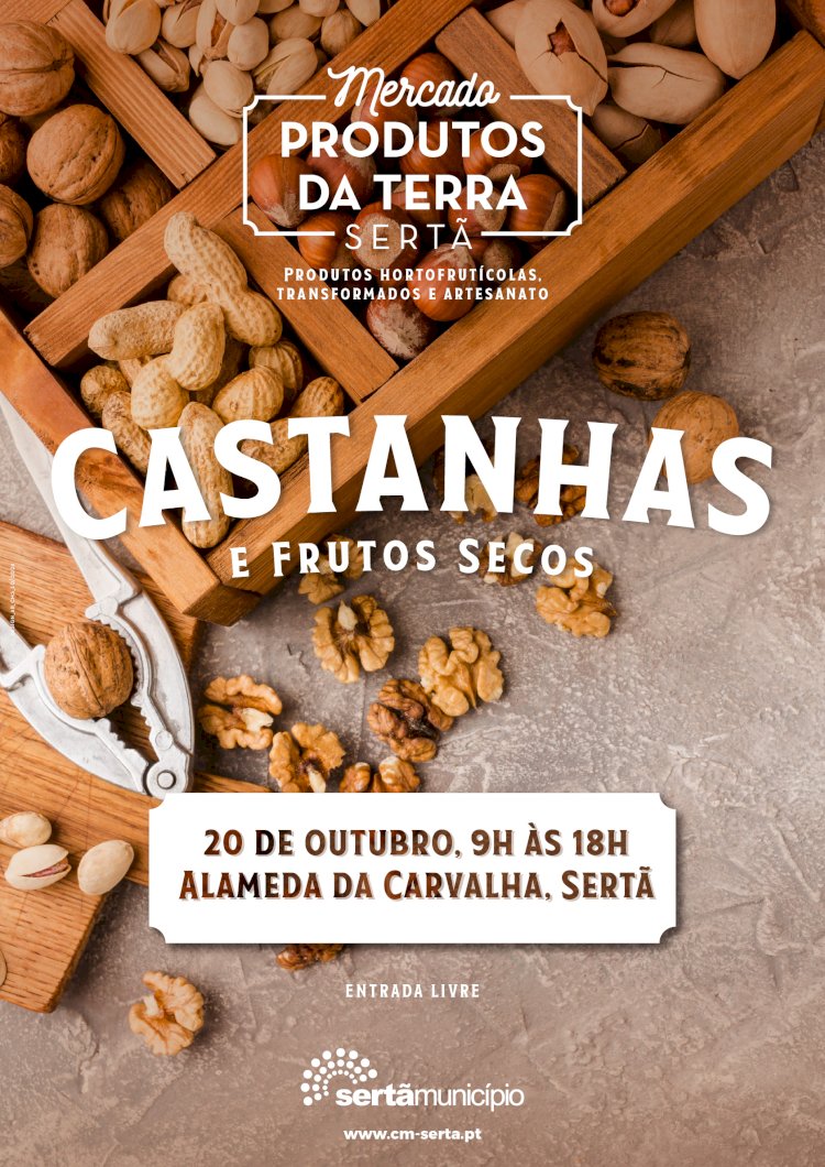 Castanhas e Frutos secos em destaque nos Produtos da Terra