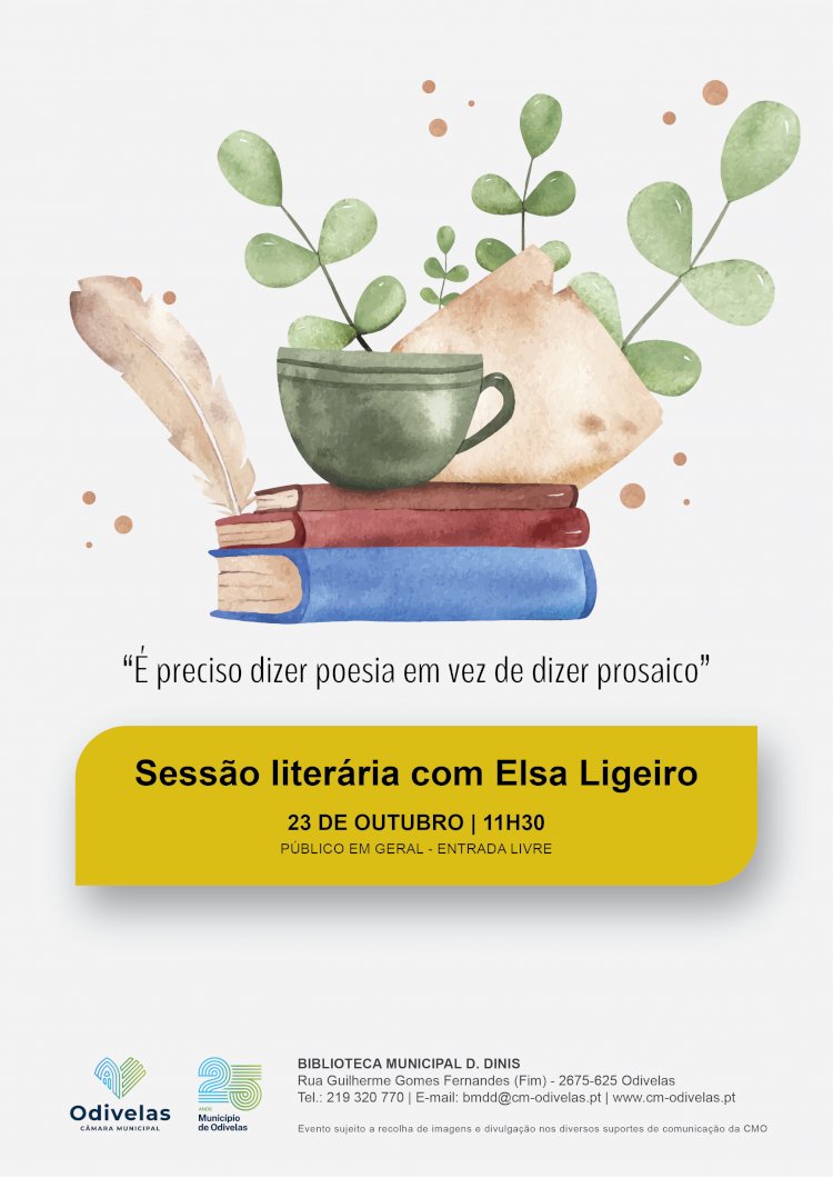 Sessão literária na BMDD, em Odivelas