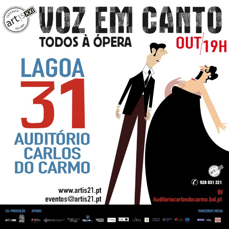 Voz em Canto – Todos à Ópera |  Auditório Carlos do Carmo | Lagoa