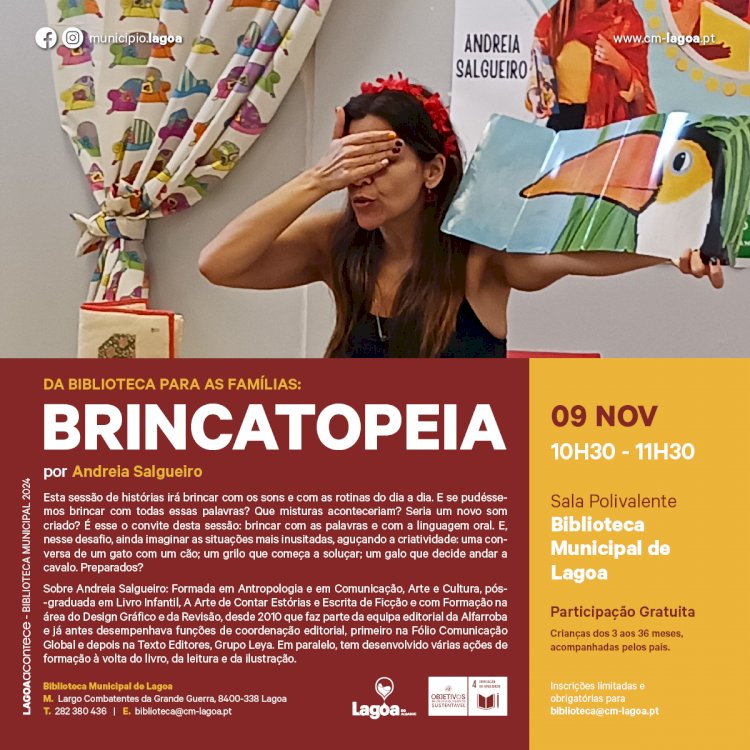 Da Biblioteca para as Famílias: "Brincatopeia"