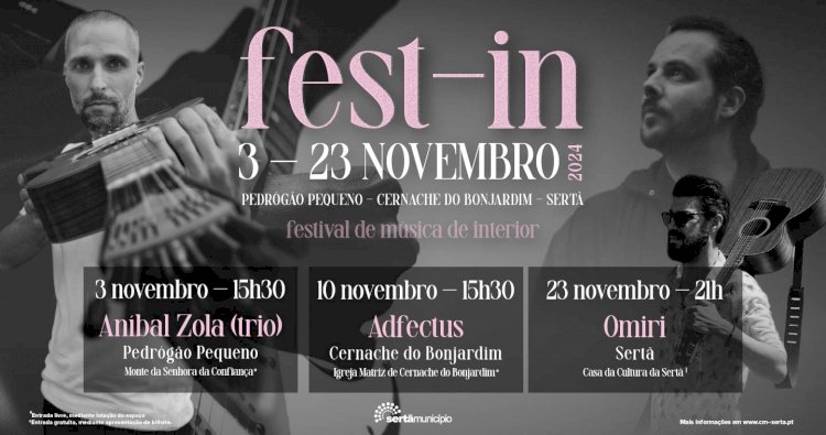 VII Fest-In traz Anibal Zola, Adfectus e Omiri à Sertã em Novembro