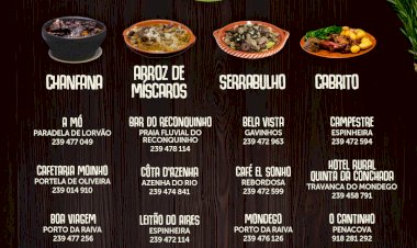 Festival “Sabores da Terra” até final de Dezembro em 17 restaurantes de Penacova