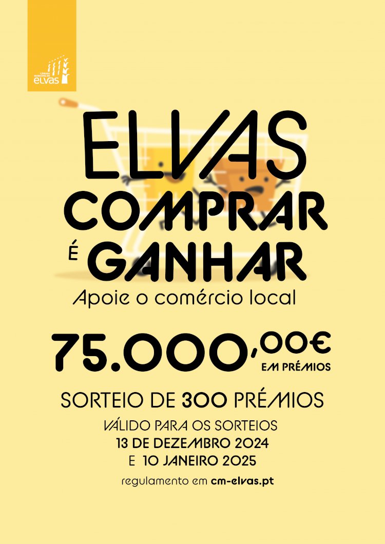 Programa de apoio ao comércio local, Elvas, Comprar é Ganhar