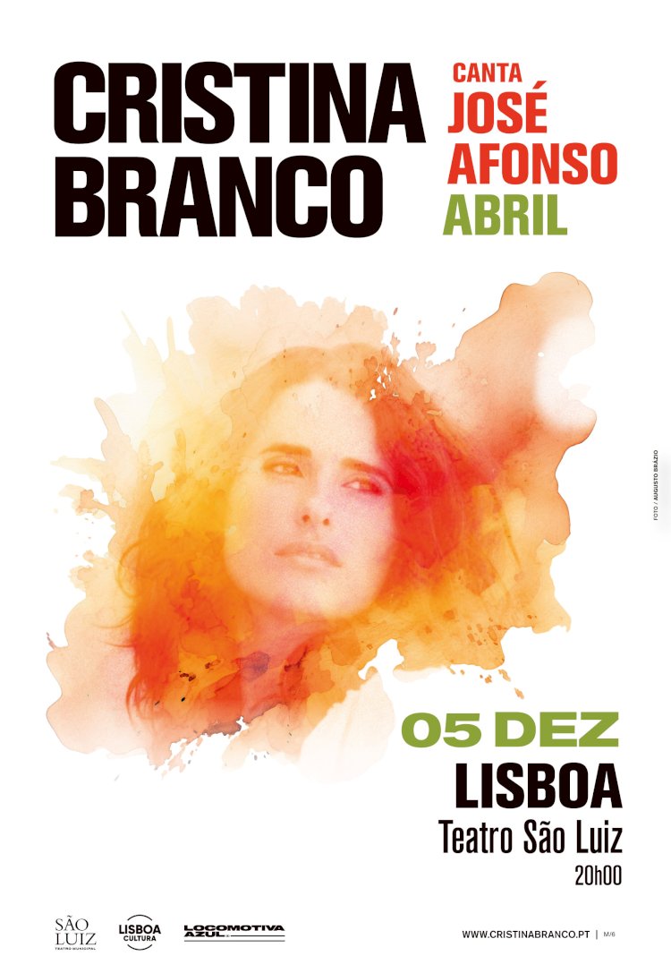 Cristina Branco encerra digressão “Abril” em Lisboa - 5 de Dezembro - São Luiz Teatro Municipal