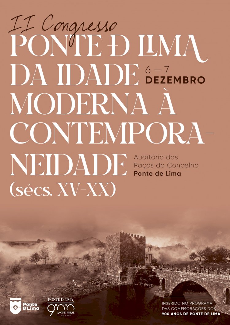 II Congresso de Ponte de Lima realiza-se dias 6 e 7 de Dezembro
