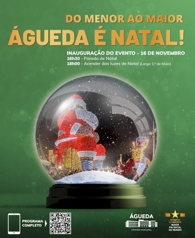 Águeda celebra a magia do Natal com muita luz e animação