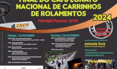 Pedrógão Pequeno recebe a Final do Campeonato Nacional de Carrinhos de Rolamentos