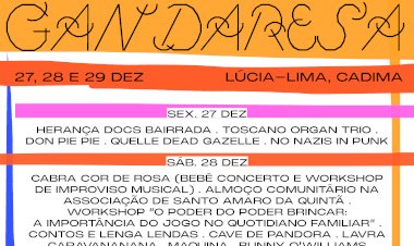 Virada Gandaresa - 27, 28 e 29 de Dezembro - Lúcia Lima Associação Cultural