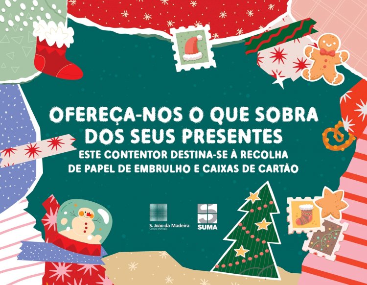 S. João da Madeira | "Contentores de Natal" reforçam a recolha de papel e cartão