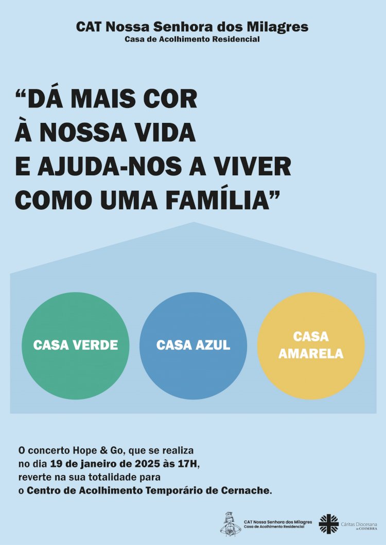 OPE&GO:H concerto solidário apoia crianças em situação de perigo   