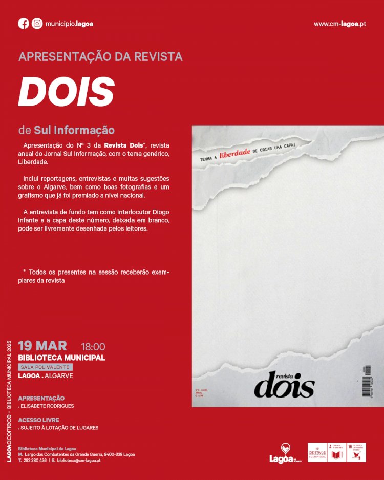 Apresentação Pública de Revista | Dois | Jornal Sul Informação | 19 de Março