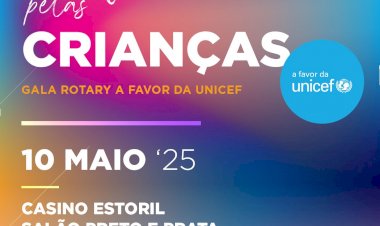 Gala Rotary a favor da UNICEF no salão Preto e Prata do Casino Estoril