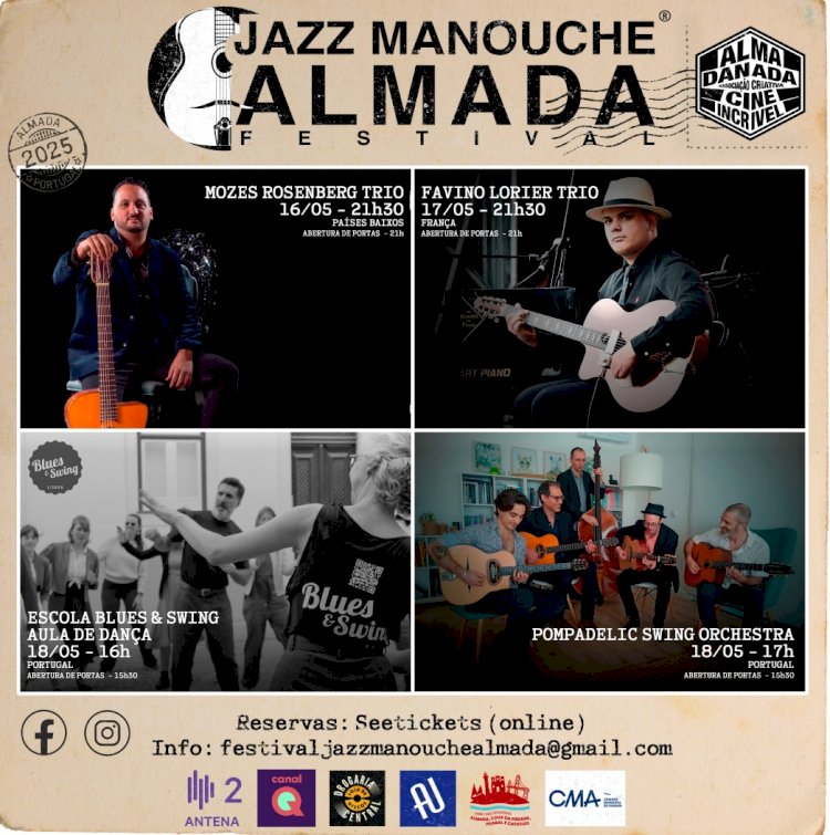 Festival Jazz Manouche de Almada traz música, dança e cultura à cidade