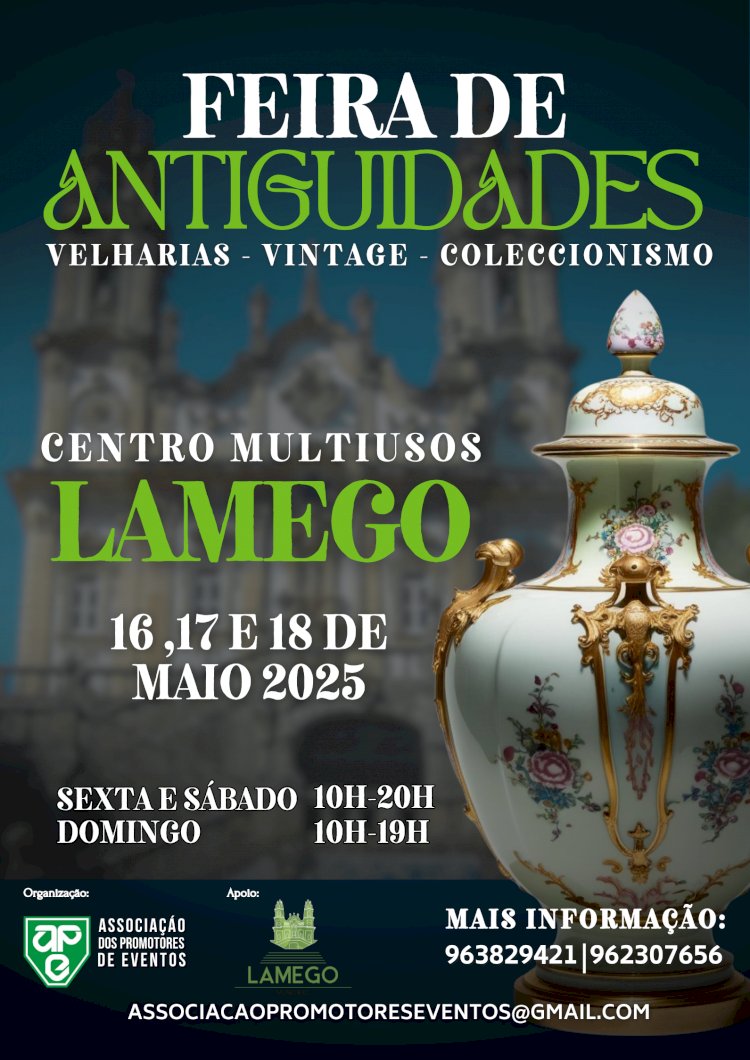 Centro Multiusos abre portas à maior feira de antiguidades do distrito