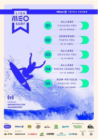 Liga MEO Surf – Já é conhecido o quadro de competição do Allianz Ericeira Pro