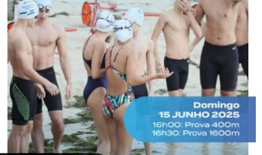 Natação em águas abertas em Setúbal com prova de promoção
