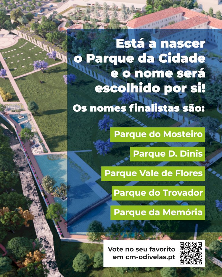 Nome do Parque da Cidade de Odivelas em votação