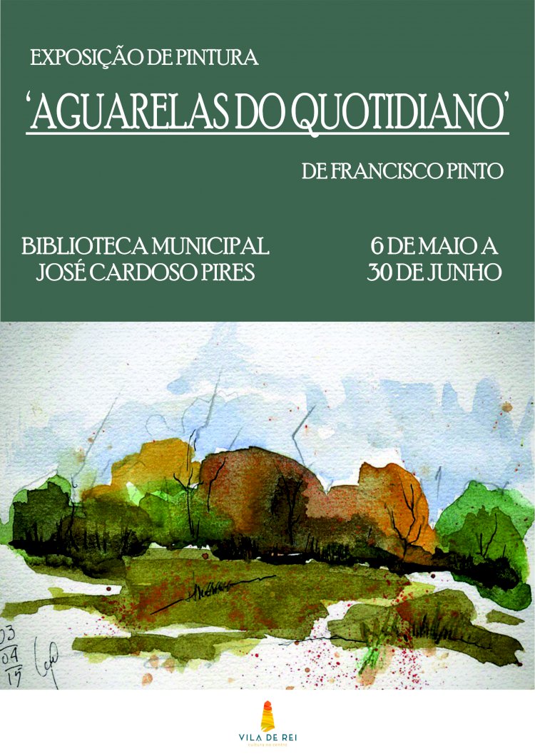 Biblioteca Municipal recebe Exposição de Pintura ‘Aguarelas do Quotidiano’