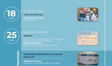 Programação da Biblioteca Municipal de Sardoal durante o mês de julho