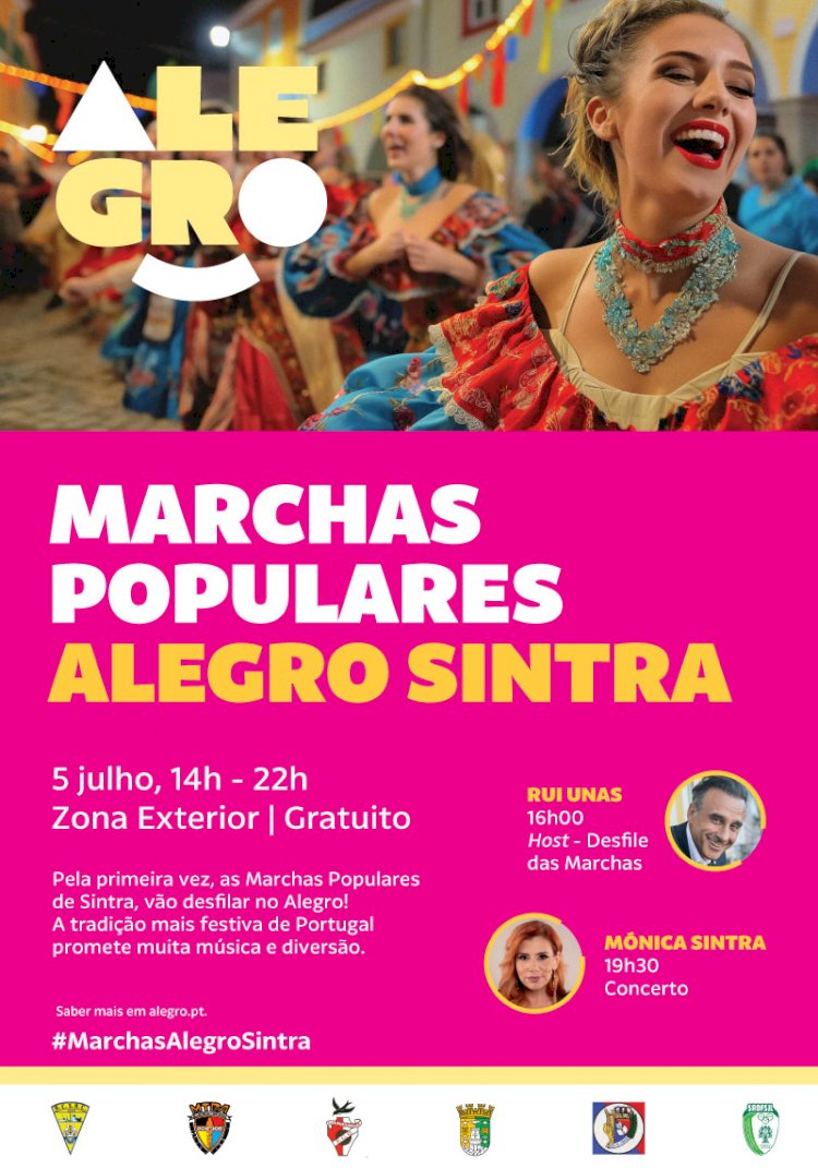 Marchas populares pela primeira vez no Alegro Sintra com Rui Unas e Mónica Sintra