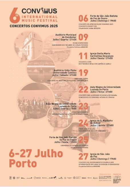 Porto recebe Festival CONVIMUS: música clássica gratuita já a partir deste domingo