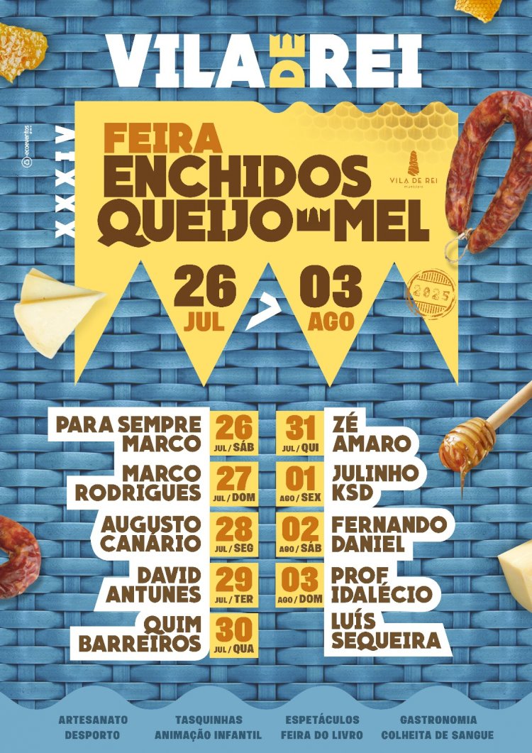 Feira de Enchidos, Queijo e Mel: conheça o cartaz da edição de 2025 do evento!