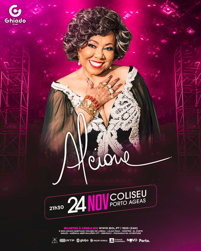 Alcione ao vivo em Portugal com novo espectáculo