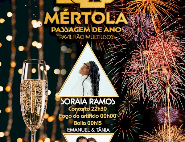 Mértola celebra uma vez mais a chegada de 2026 com música, festa e fogo de artifício