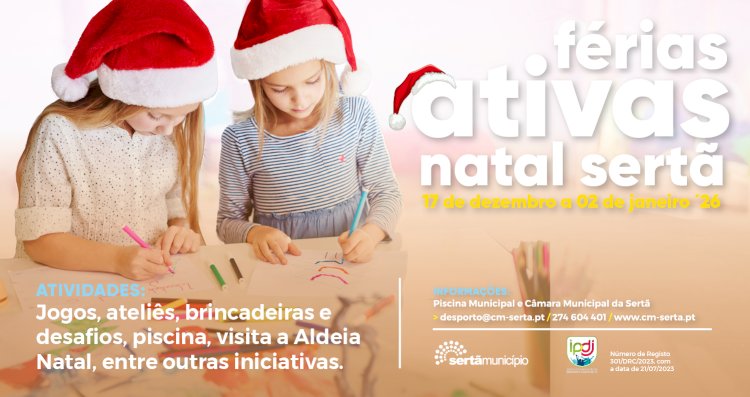 Férias Activas de Natal – inscrições já estão a decorrer
